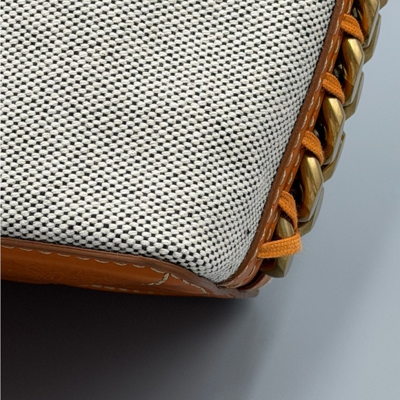 Stella McCartney Frayme Bucket Canvas Bag with Strap - Picture 10 of 14